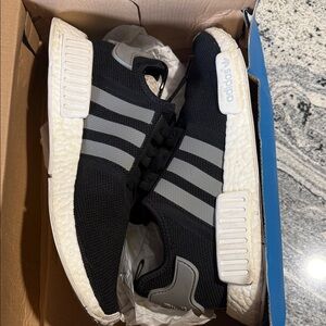 Adidas NMD R1 “Black Charcoal” Black and Gray Sneakers